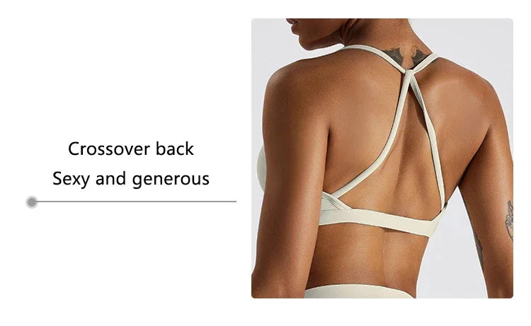Sexy Scrunch Sports Bra Gym Top Women Running Back Cross Top Women Sportswear Yoga Underwear Fitness Workout Yoga ClothingWomen