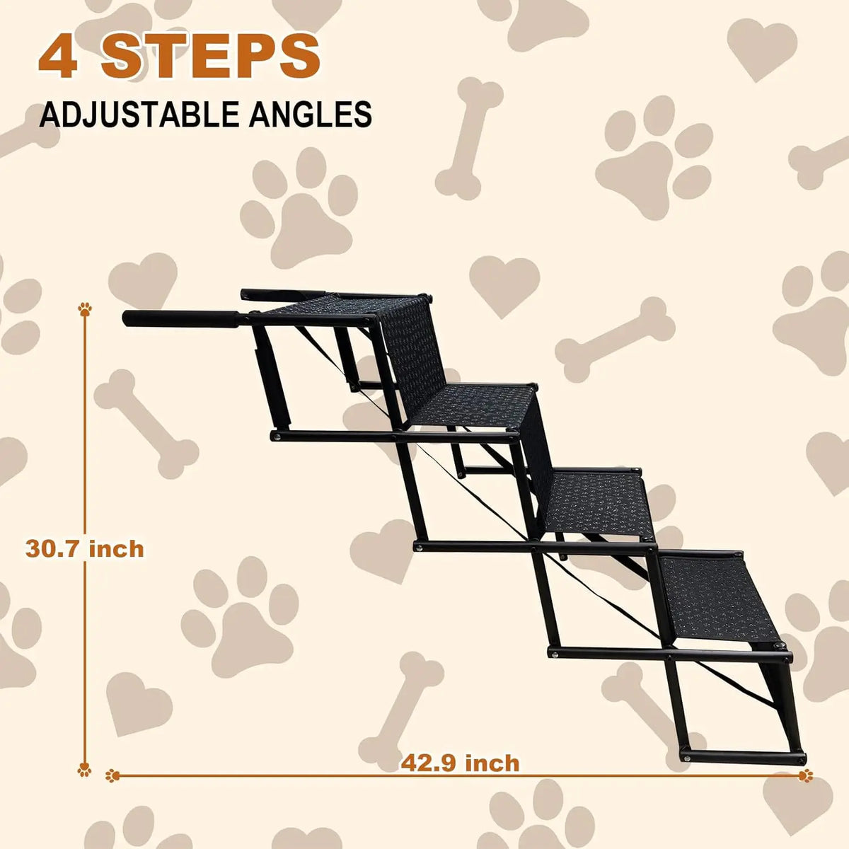 Portable Dog Car Ramp - Lightweight Folding Pet Steps – photo 7