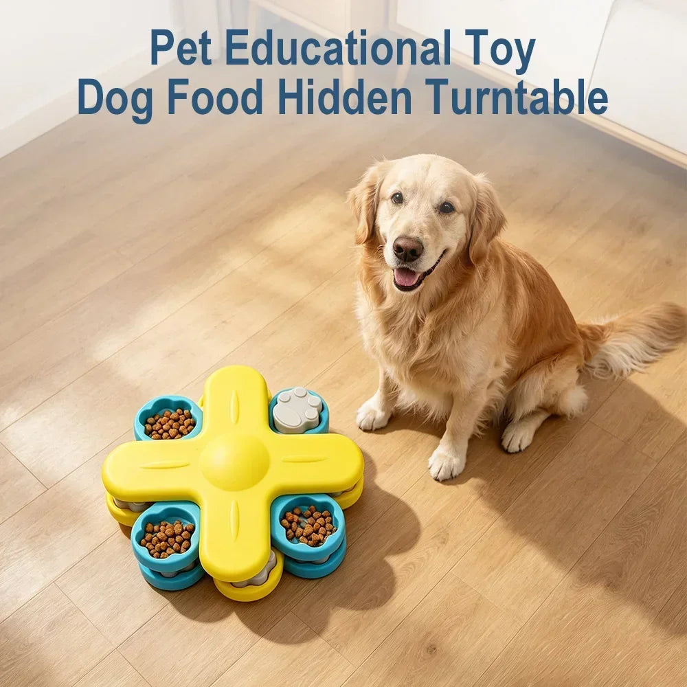 Slow Feeder Treat Dispenser Dog Puzzle - Self-Play Game Toy
