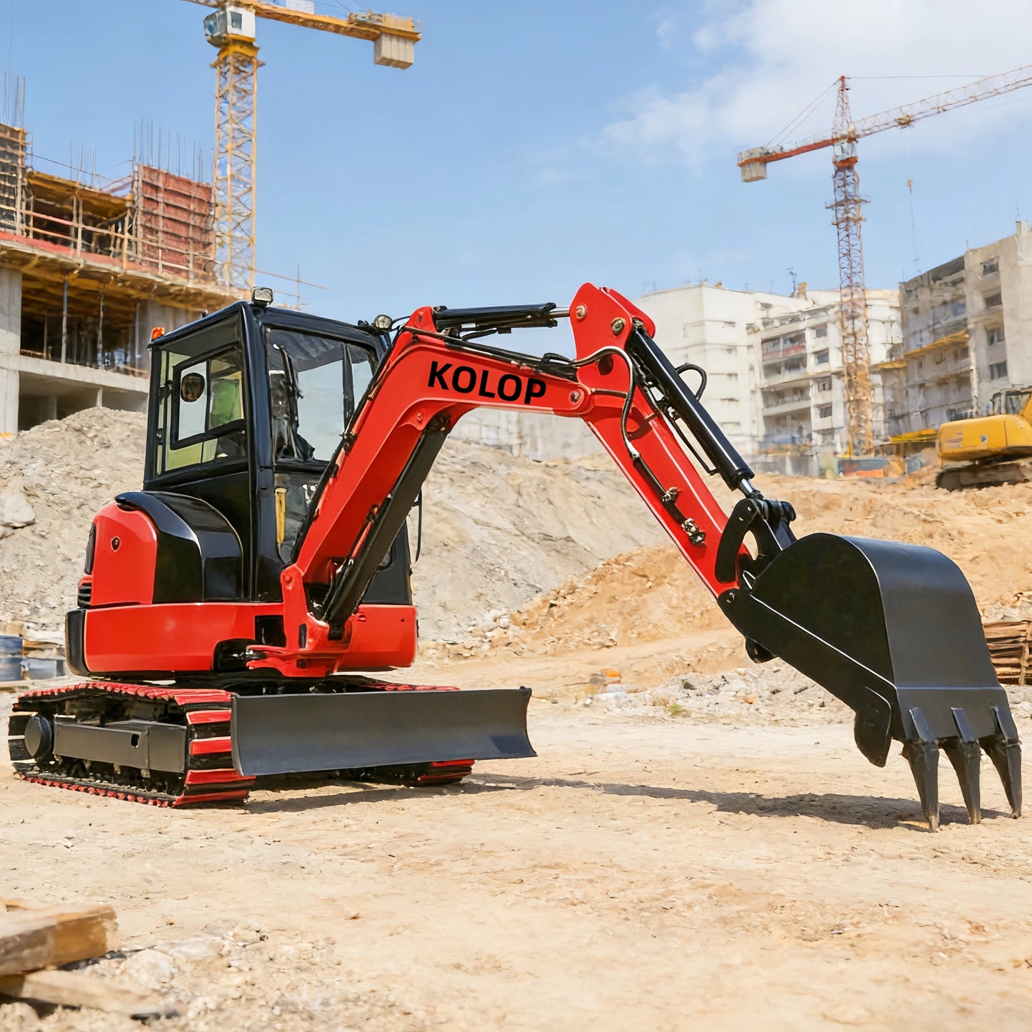 Enclosed Cab 2 Ton Mini Excavator 1 Ton 1.5Ton Tracked Mini Digger For Garden Customized CE EURO 5 Diesel Engine Fast Delivery