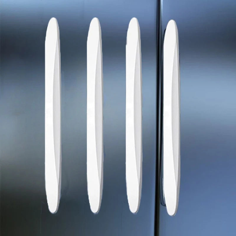 4Pcs Universal Car Door Bumper Edge Protection Strip Stickers Rearview Mirror Protection Car Sticker Strip Anti-collision Strips