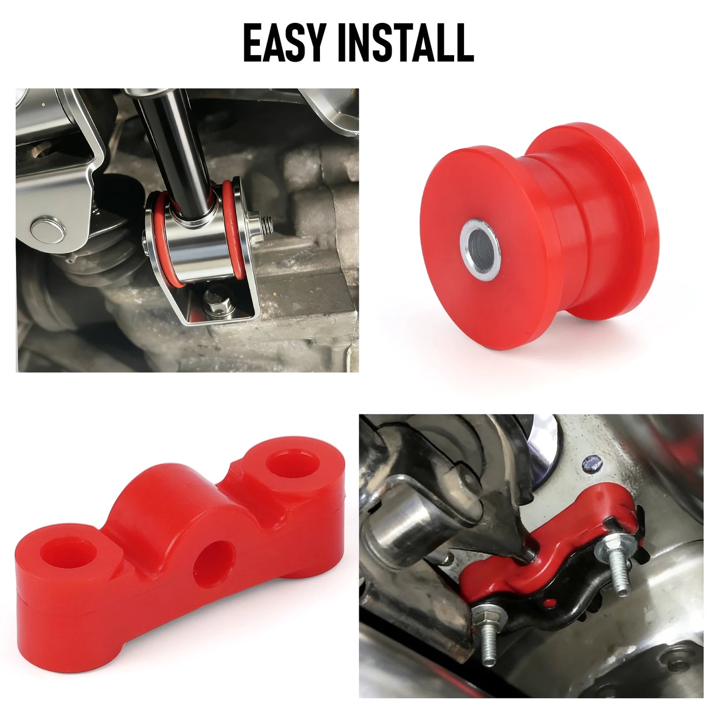 Replacement Red Polyurethane Shift Linkage Bushings For Honda Civic EG EK 1992-2000 For D-Series Engine Shifter Bushings Set