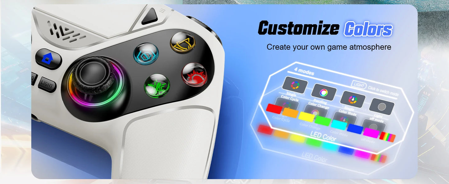 Bluetooth Gamepad For Playstation 5 Wireless Controller PS5 Console Gaming Controller  With Turbo Dual Sense Vibrate Programming