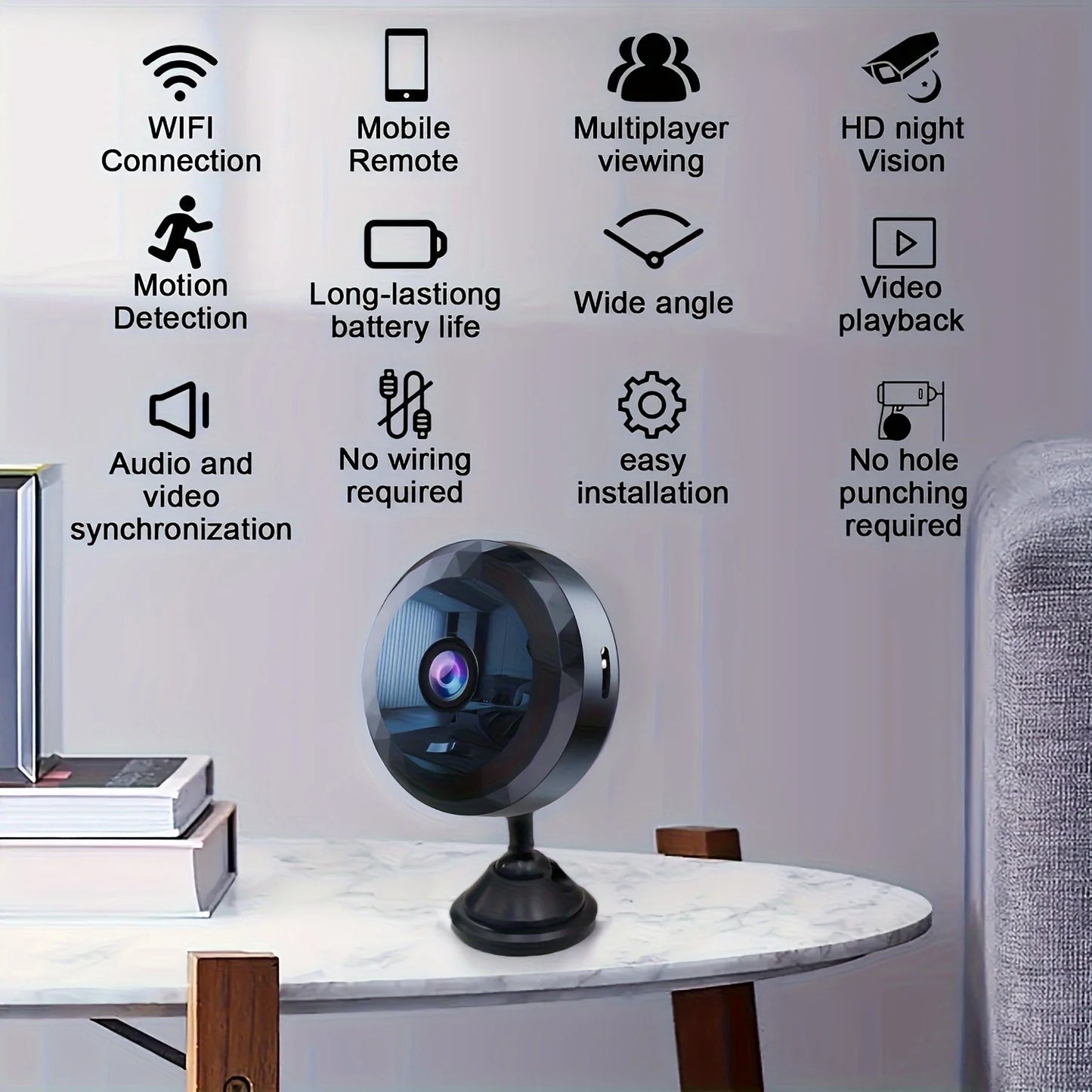 Mini WiFi Security Camera — 1080P Wireless Night Vision Monitor