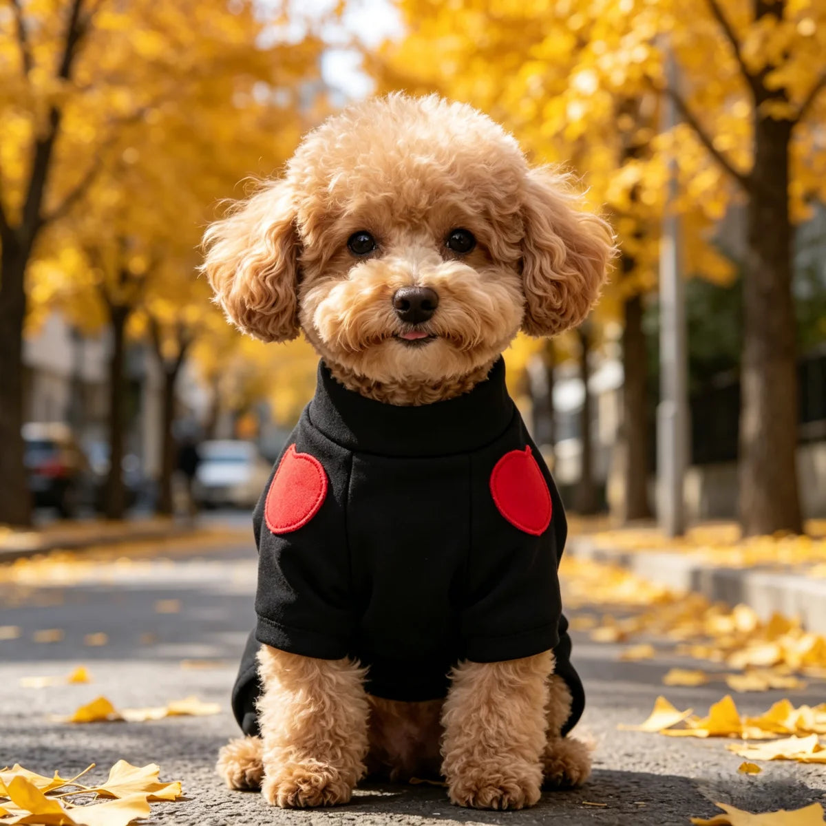 Heart Print Dog Sweatshirt - Cute Love Pet Sweater for Small Dogs - photo 3