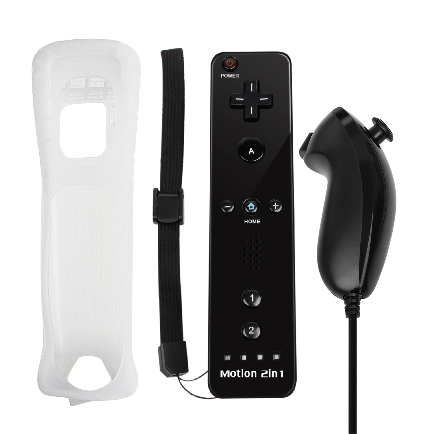 Controllers for Nintendo Wii/Wii U Left/Right 2in1 Motion Plus Controller Wireless Remote Control Gamepad Video Game Accessories
