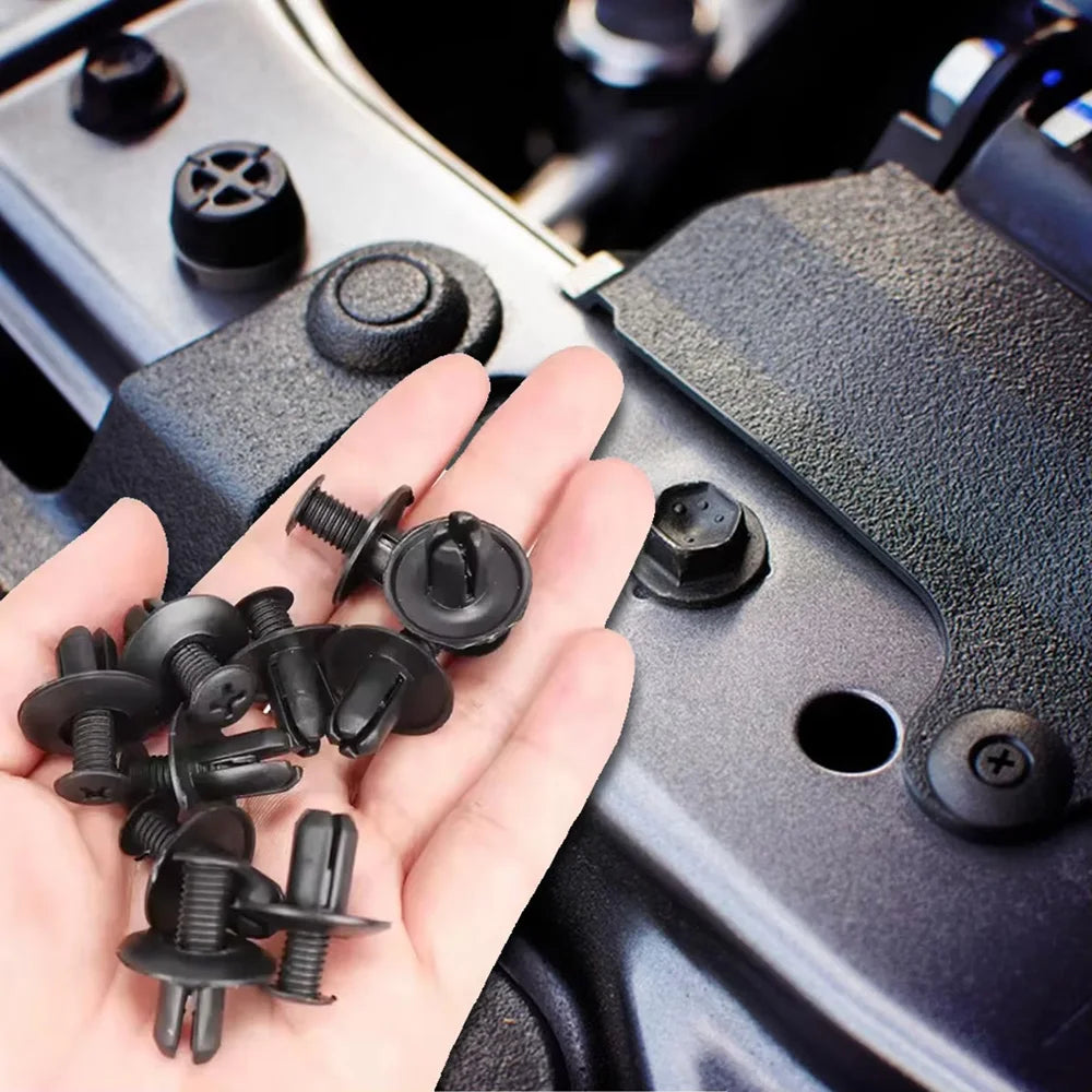 6 Size Auto Fastener Clips Vehicle Retainer Rivet Door Fender for Auto Body Bumper Push Rivet Clips