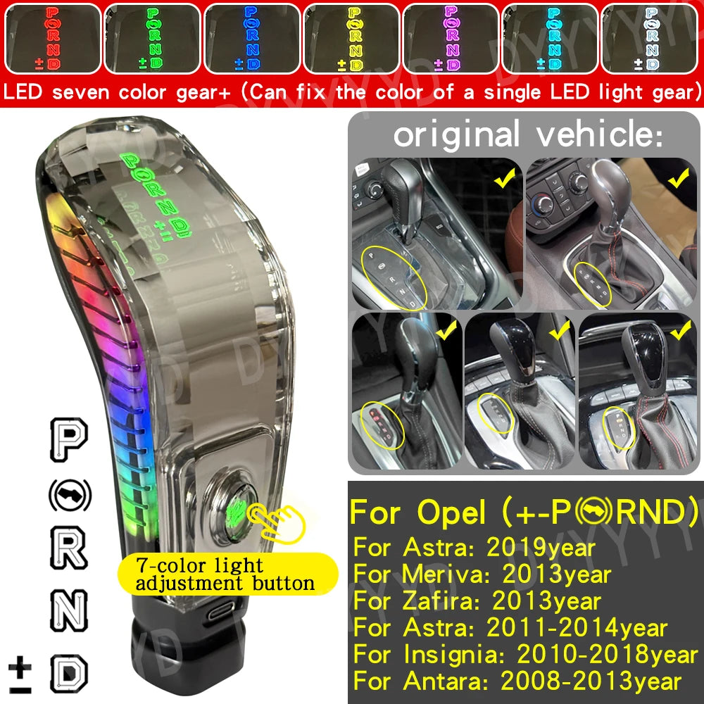 For Chevrolet Cruze Kopac Orlando Car Automatic Transmission New Leather Gear Stick Head Shift Gear Rod Shifter Gear Shift Knob