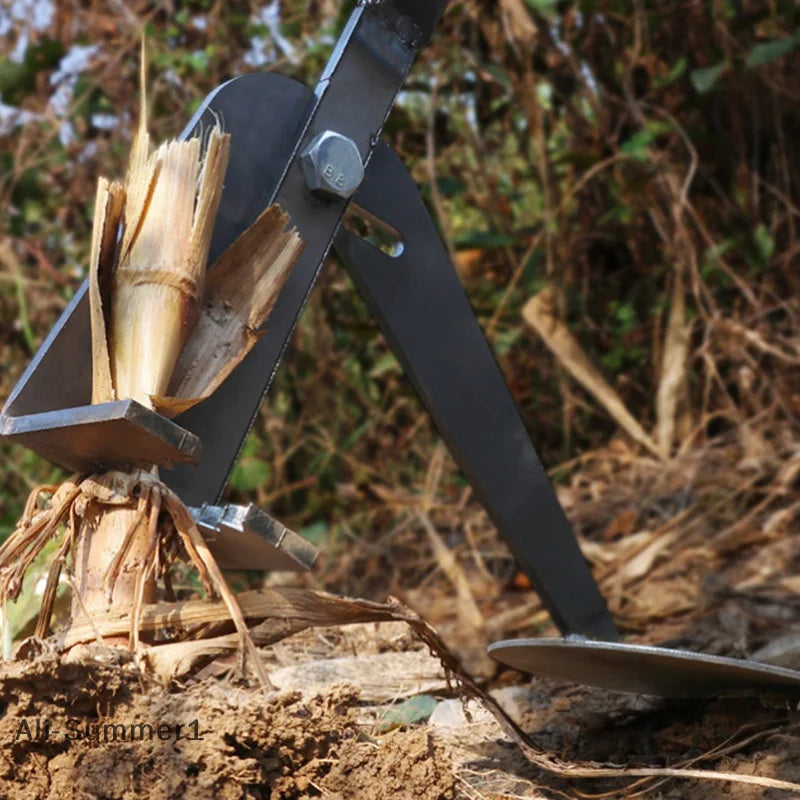 【E】Heavy-Duty Root Remover Garden Tool Designed For Efficient Manual Plant Root Removal Of Corn Stalks And Soybean Root