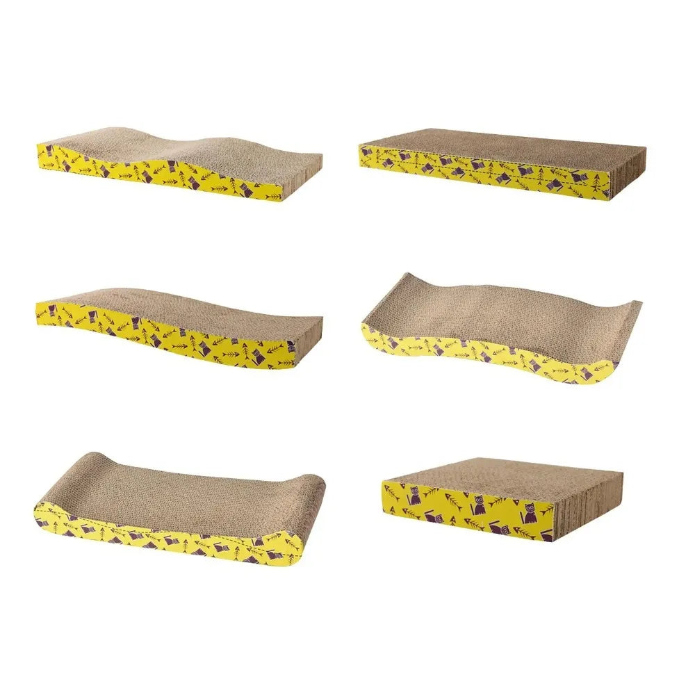 Corrugated Cardboard Cat Scratcher - Sofa-Style Board