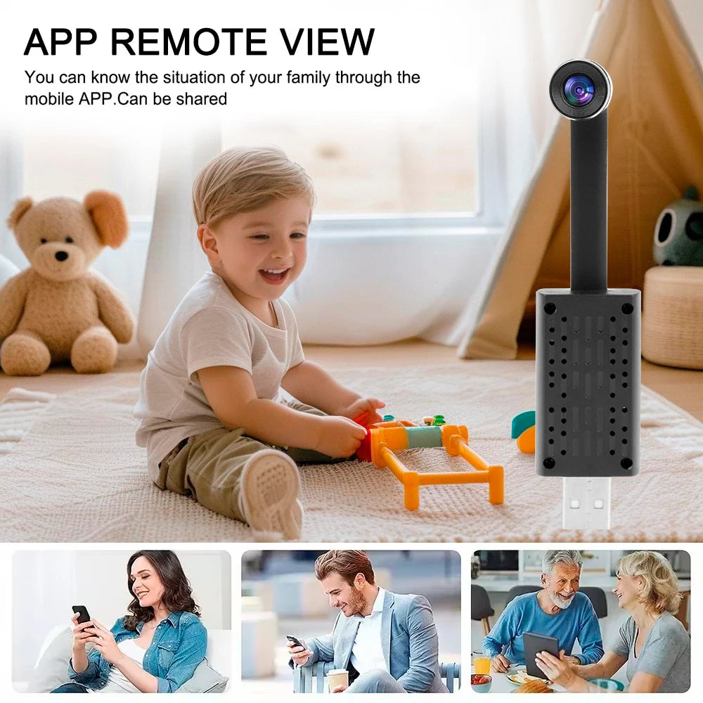 Mini WiFi Camera Module — 1080P Portable Home Monitor with Remote View