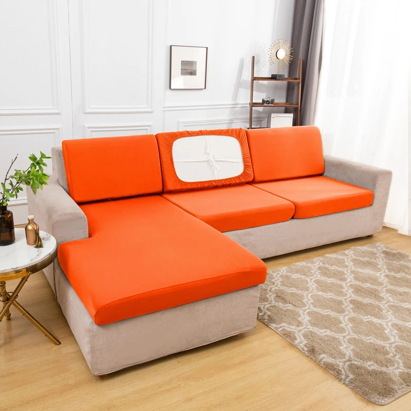 Summer Silk Spandex Seat  Sofa Cushion Cover Pad Protect 2026 Living Room Couch Slipcover 1 2 3 4 Seater Sofa Seat Covers