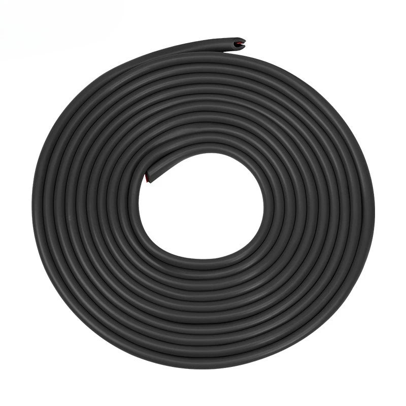 1pcs 5M U-Shaped Clips Invisible Car Sealing Strips PVC Anti-Collision Strip Vehicle Body Protection Transparent Edge Car'S Door
