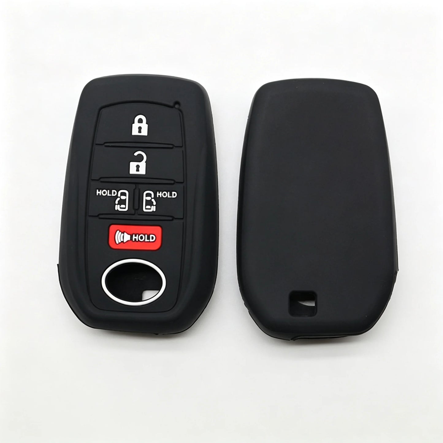 Lcyam Key Fob Cover Case Remote Protector Smooth Silicone Fits for Toyota Rav4 Corolla Camry Hilux Car Accessories Key Cover