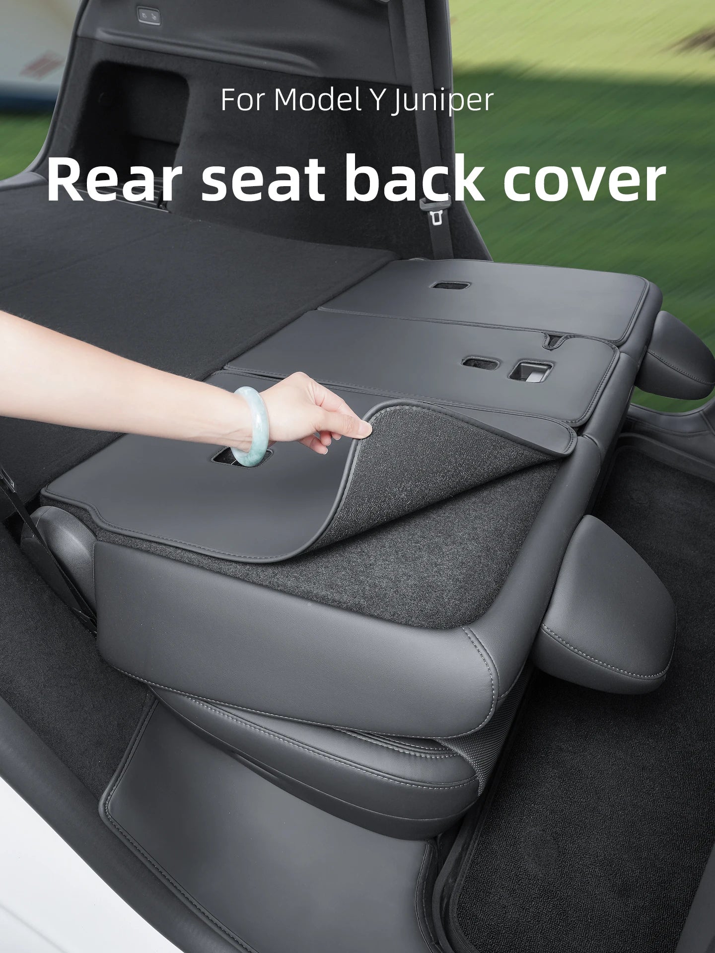Rear seat backrest protection pad For Tesla Model Y Juniper Trunk Rear Seat Back Cover Backrest Protector Cover Protection Mat