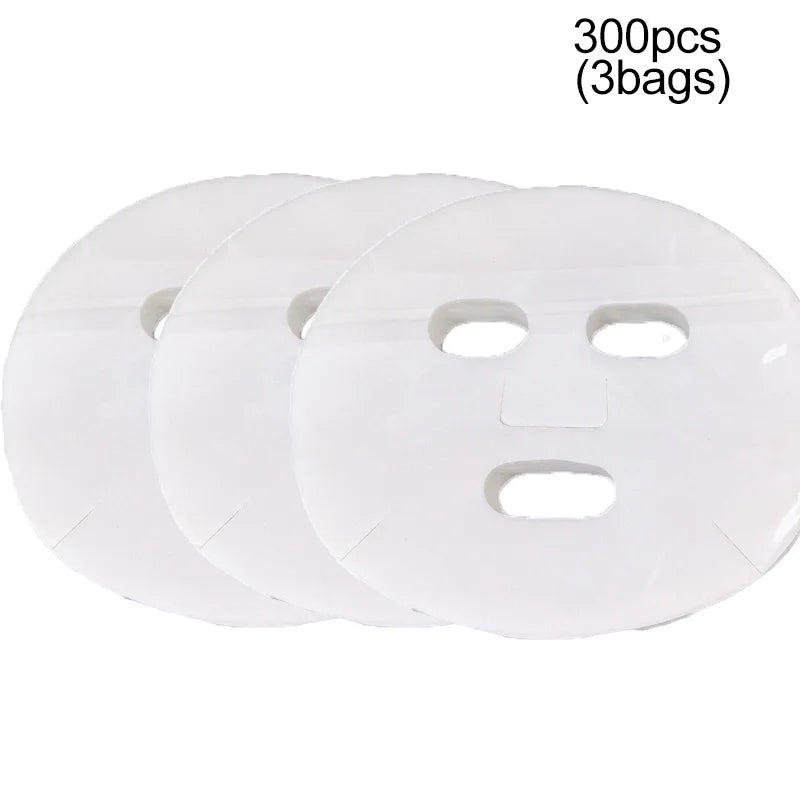500/100pcs Disposable Facial Mask Sheets Ultra Thin Facial Tissue Cosmetic Cotton Mask Paper Beauty Salon Skin Care Tools