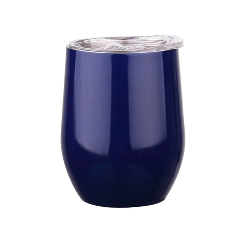 Personalized Your Text & Logo Wine Tumblers Stainless Steel Vacuum Insulated Travel Mug with Lid, Custom Birthday Gift
