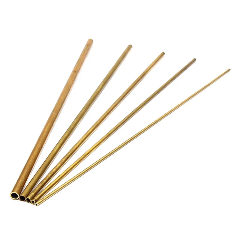 Brass Tubes Diameter 2/3/4/5/6/7/8/9/10/11/12/13/14/15mm Length 300mm 0.5mm Brass Rod Pipe Brass Tube Modelmaking Cutting Tool