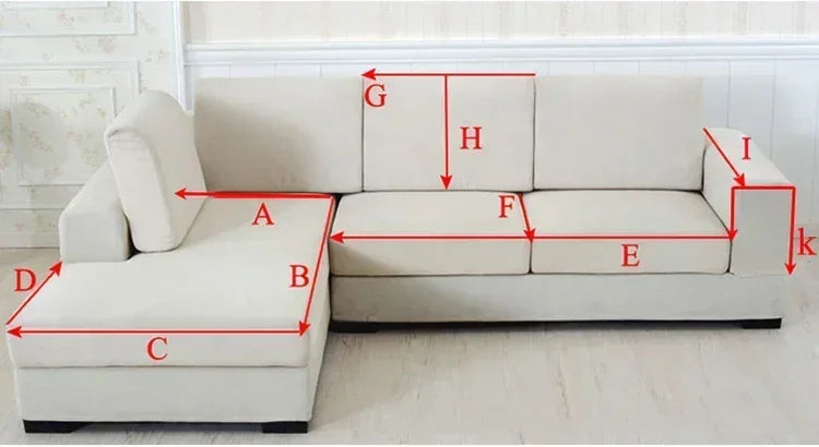 High-grade Chenille Sofa Cushion Four Seasons Universal Non-slip Straight Type Sofa Cover Straight Row Sofa Cushion Suit