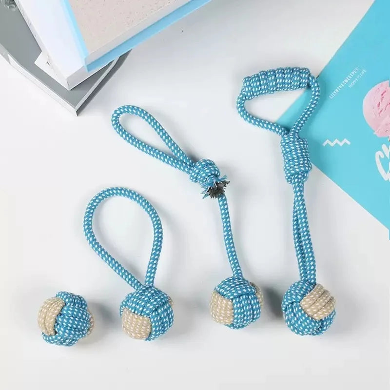 Cotton Rope Ball Dog Toy - Mini Chew Toy for Small & Large Dogs - photo 5
