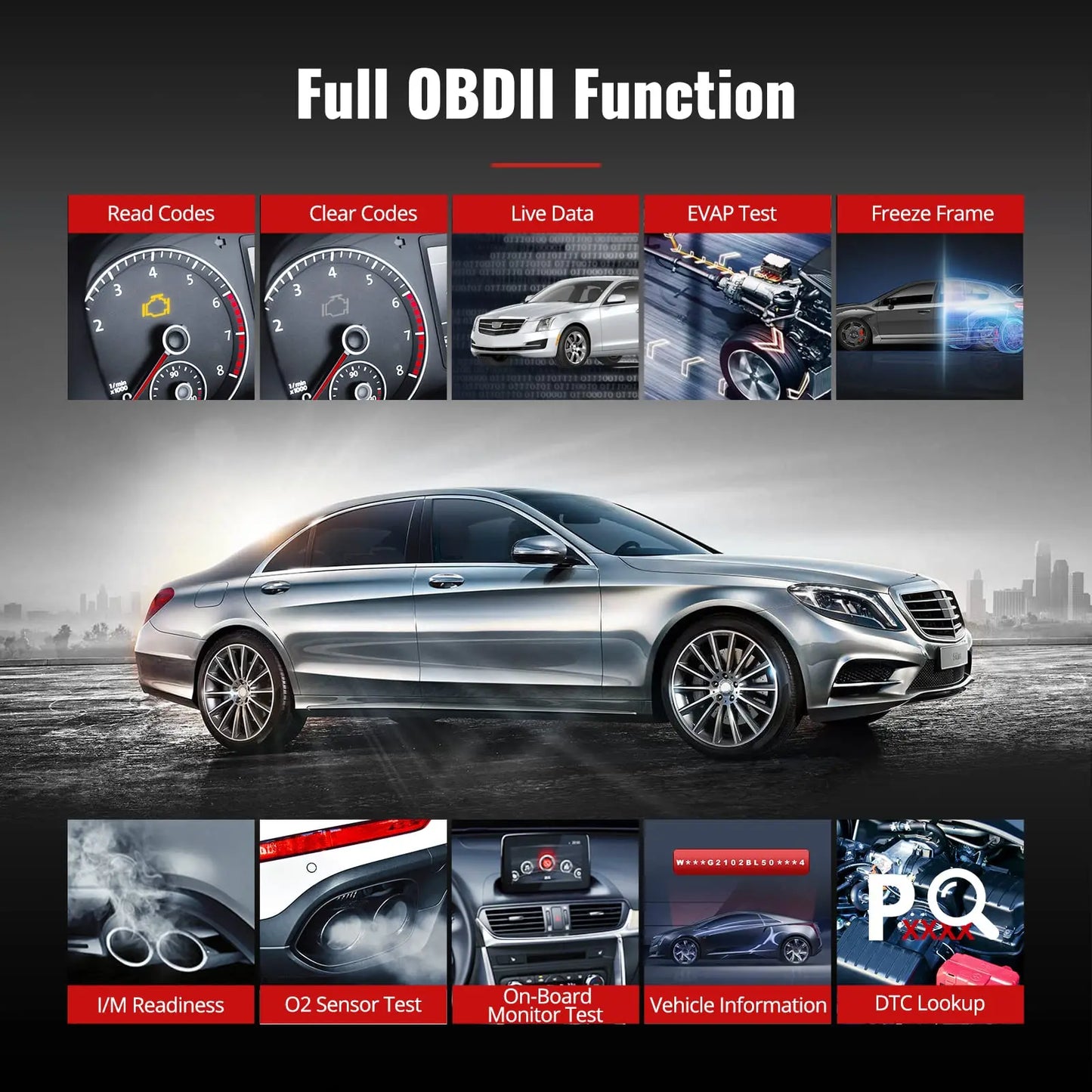 MUCAR BT200 Pro OBD2 Car Diagnostic Scanner with Full System Support