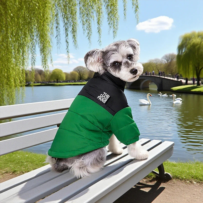 Full-Body Dog Snow Jacket - Zippered Reflective Winter Coat