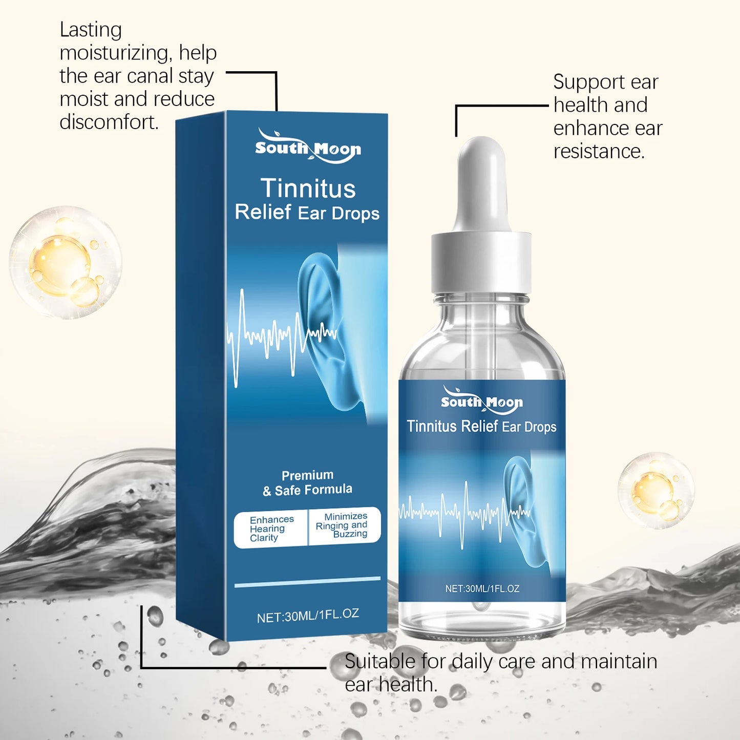 Tinnitus Relief Ear Care Drops Enhance Ear Resistance Relieve Hearing Loss Daily Gentle Comfortable Ear Care Drops