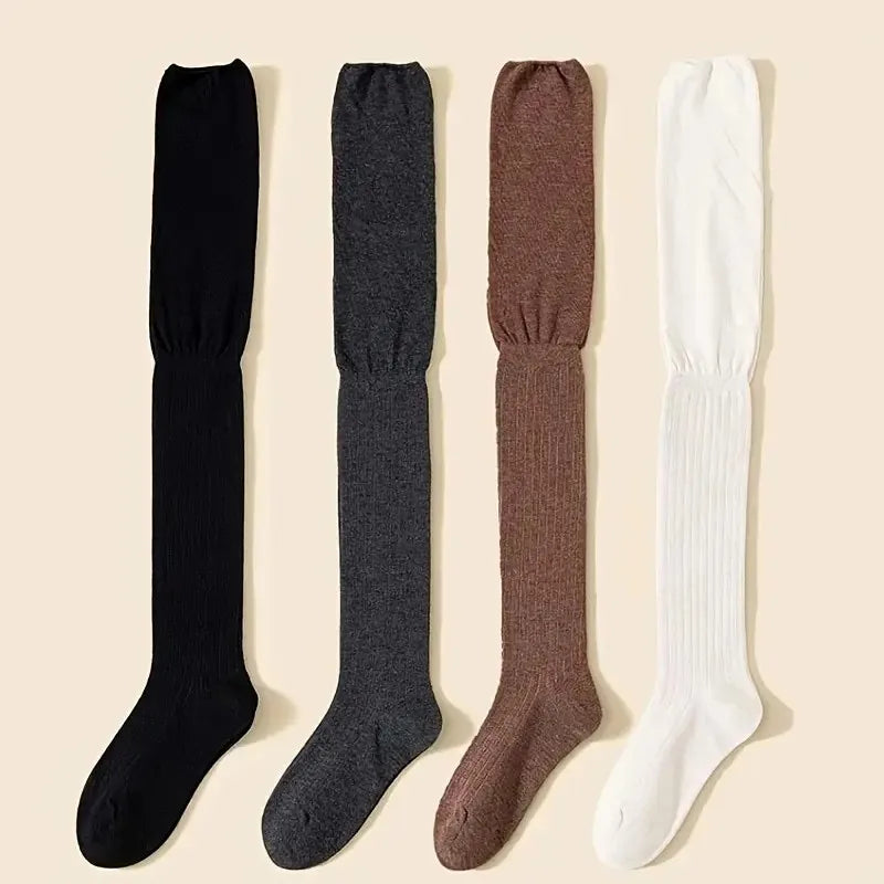 Women's Knee High Socks, 1 or 4 Pairs