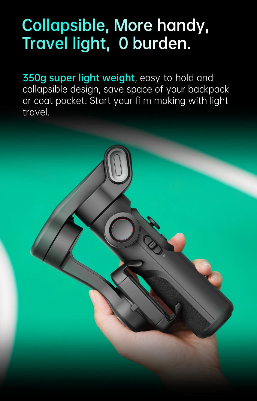 AOCHUAN 3-Axis Handheld Gimbal Stabilizer SmartXE for Smartphone for iPhone Android AI Face Tracking Tk Vlog