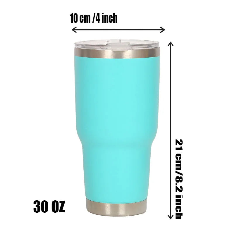 Custom Logo 30 oz Insulated Stainless Steel Coffee Tumbler Travel Mug Water Cup with Leak- Proof Lid Vacuum Insulated Tumbler
