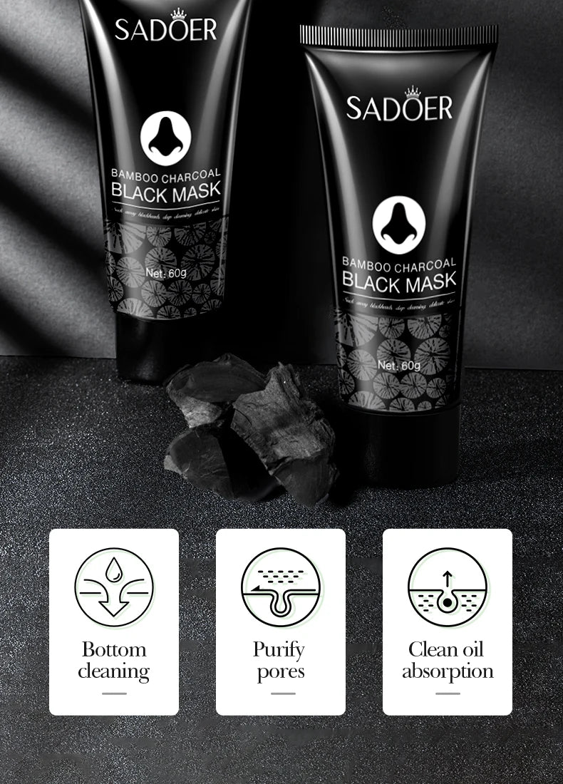 1/3/5/10PCS Bamboo Charcoal Nose Blackhead Remover Mask Deep Cleansing Shrink Pore Mask Skin Care Nose Black Dots Pore Skin Care
