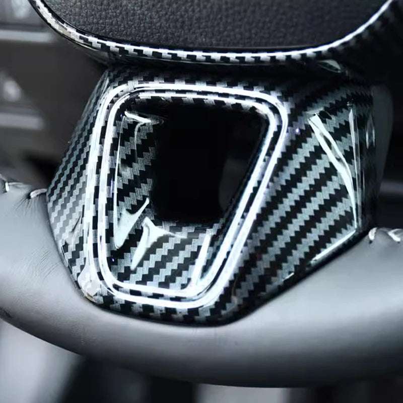 For Toyota Crown Camry 80  XV80 2024 2025 2026 ar Steering Wheel Panel Cover Trim ABS Carbon Fiber Decoration Interior Mouldings