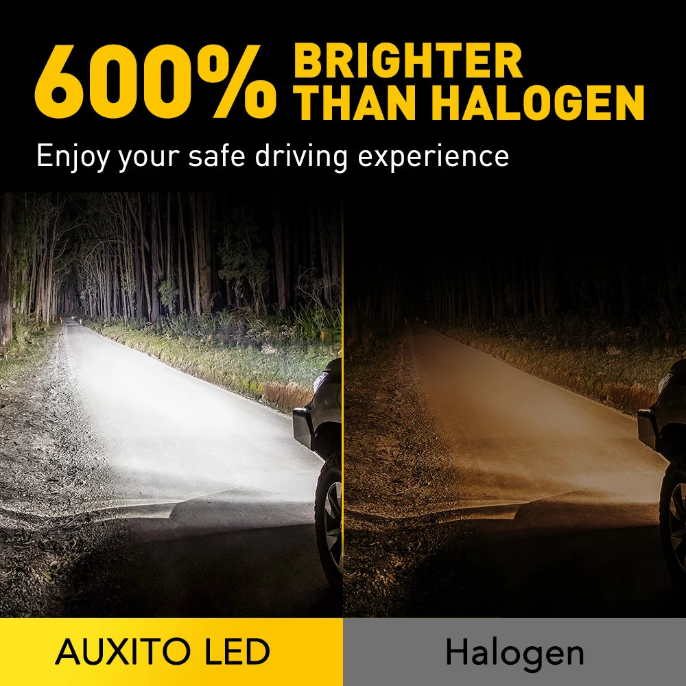 AUXITO H8 H11 LED Headlight Bulbs 9005 HB3 H9 H16JP LED 50W 16000LM 12V for Bmw E46 F20 Golf 4 Passat B6 B8 Mercedes Ford 2Pcs