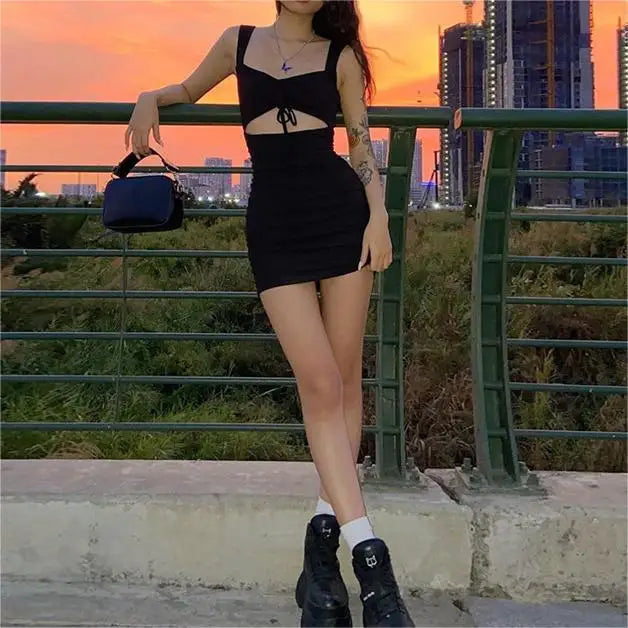 Women's Summer Sleeveless Sexy Mini Dress – Slim Fit Casual Club Dress | Multiple Colors & Sizes