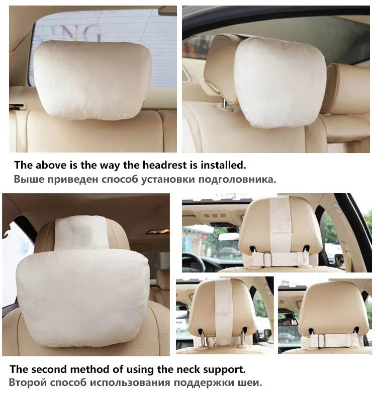 Top Car Headrest Neck Support Seat For Mercedes-Benz Maybach S Class Soft Universal Adjustable Car Pillow Neck Rest Cushion