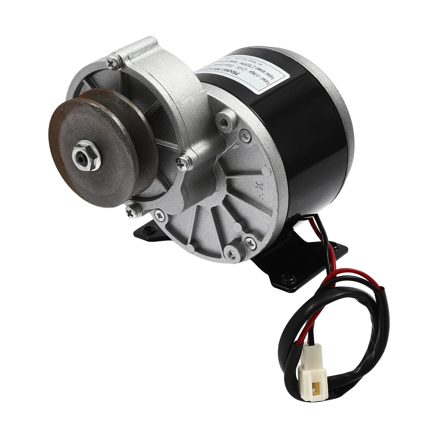 12V 250W Gear Reduction Electric Motor with Belt Pulley DC Motors Reductor for E‑bike Scooter