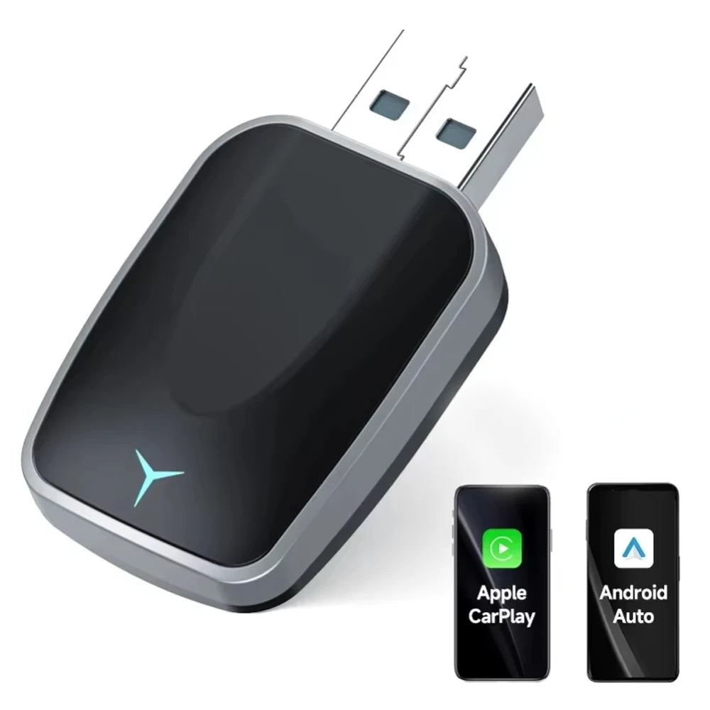 NEW 2 In 1 Wireless Carplay AI Box Android Auto Plug And Play Applicable To Convert Original Car Wired Carplay To Wireless