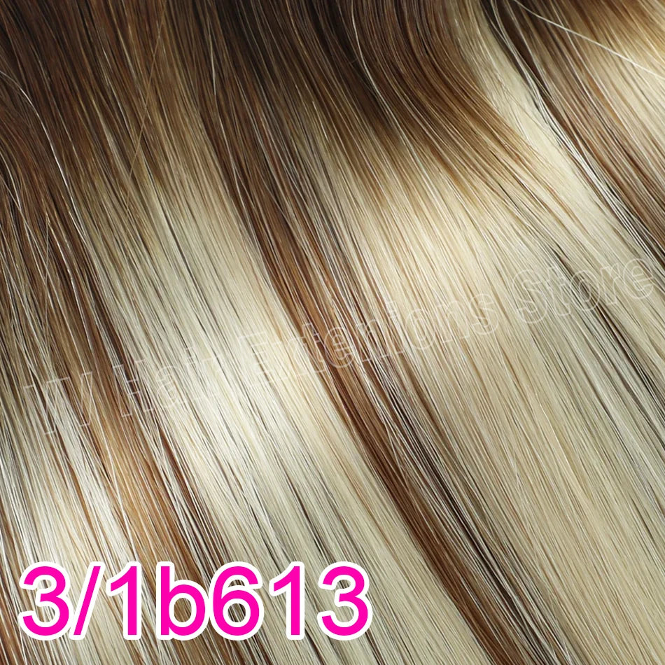 Straight Nano Rings Tip Hair Extension Ombre Natural Virgin 100% Human Hair Bulk Blonde Bundles Micro Beads Wholesale keratin