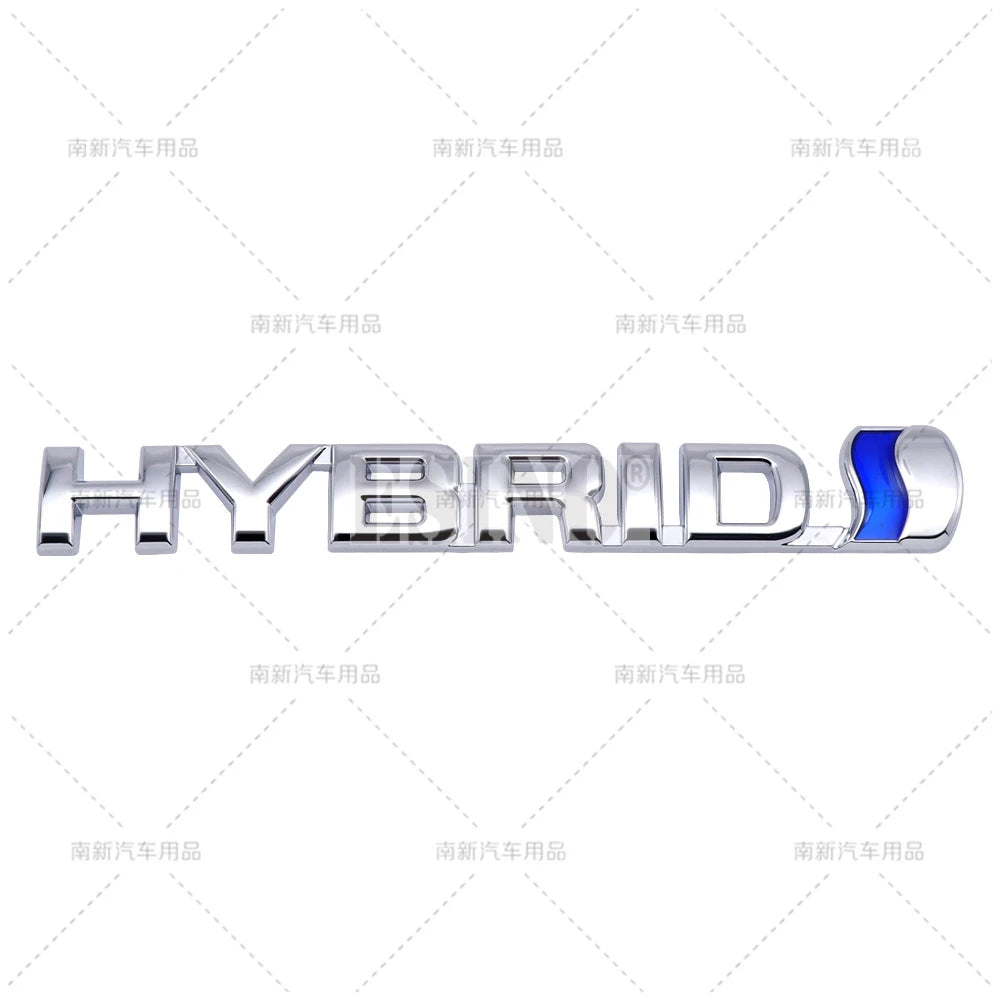 Car Styling Hybrid 3D Grill Rear Trunk Fender Metal Chrome Zinc Alloy Emblem Badge for Toyota RAV 4 Prado Camry Corolla Yaris