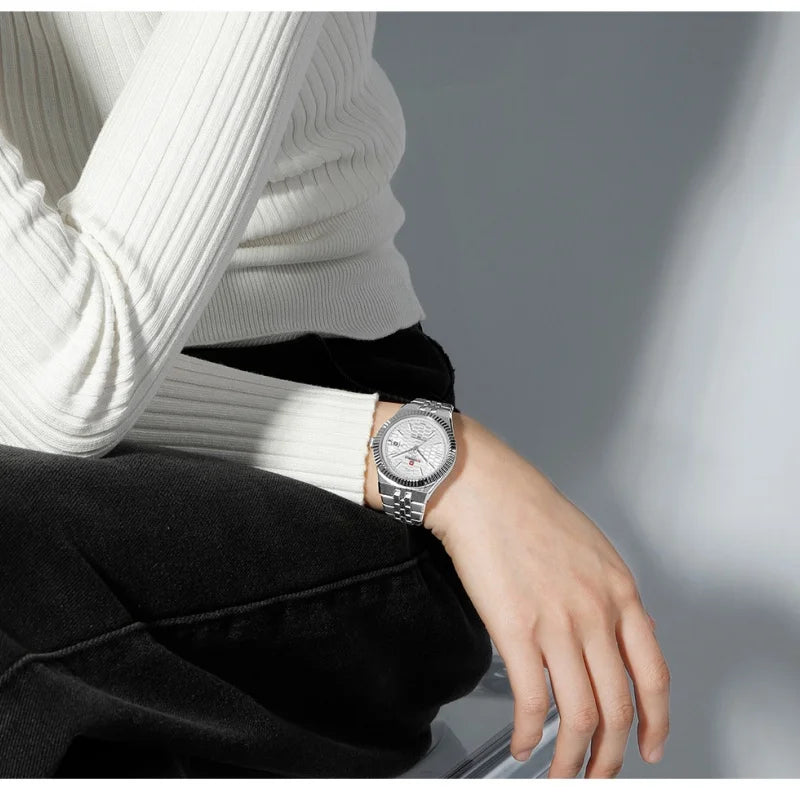 NAVIFORCE NF5079 Women's Quartz Watch — Waterproof Stainless Steel Bracelet