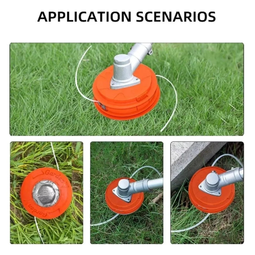 No-Disassembly Automatic Line Feeding Trimmer Head Universal Grass Cutter Parts Brush Cutter Head Weeding Head