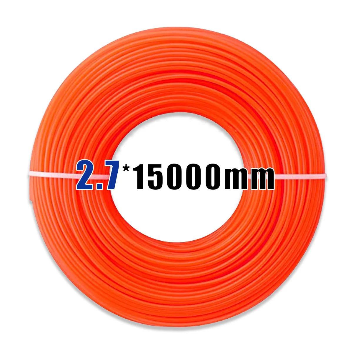 15m*2.0/2.4/2.7/3mm Mowing Nylon Grass Trimmer Rope Brush Cutter Strimmer Line Mowing Wire Lawn Mower Accessory（circle shape）