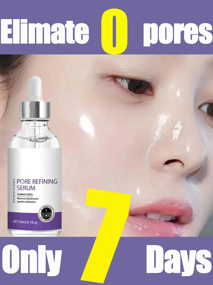 Pore Shrinking Serum Face Removing Large Pores Tightening Facial Pore Minimizing Essence Skin Care Beauty Firm Skin