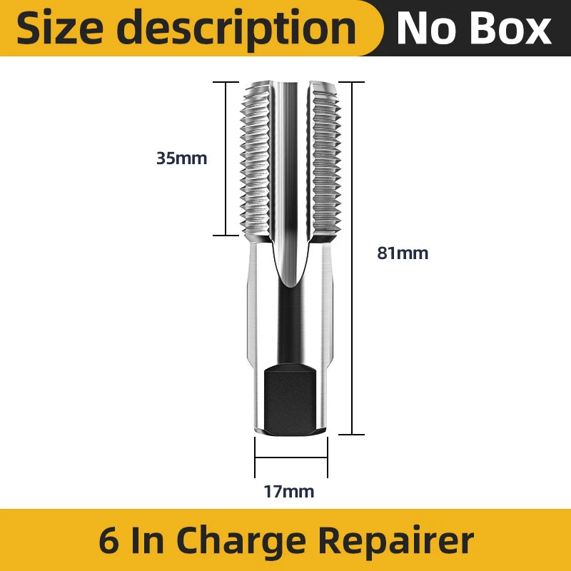 TOOLEYE Double Head Screw Extractor Drill Bits Set Damaged Water Pipe Broken Bolt Screws Remover Tools Valve Thread Repair Taps