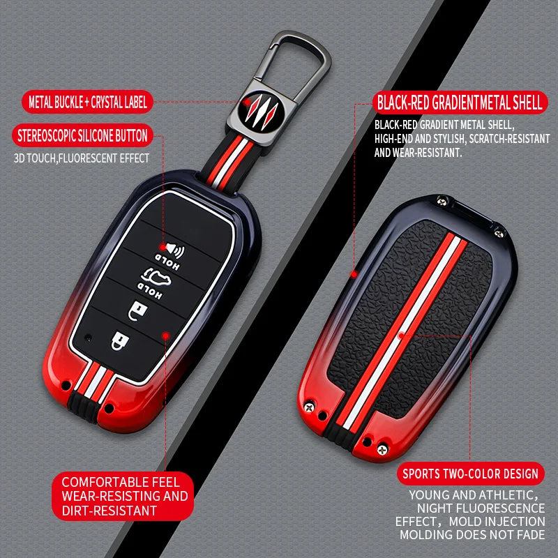 Car Key Case Cover For Toyota CHR Hilux Fortuner Land Cruiser 200 Camry Corolla Crown RAV4 Highland,Car Interior Accessories