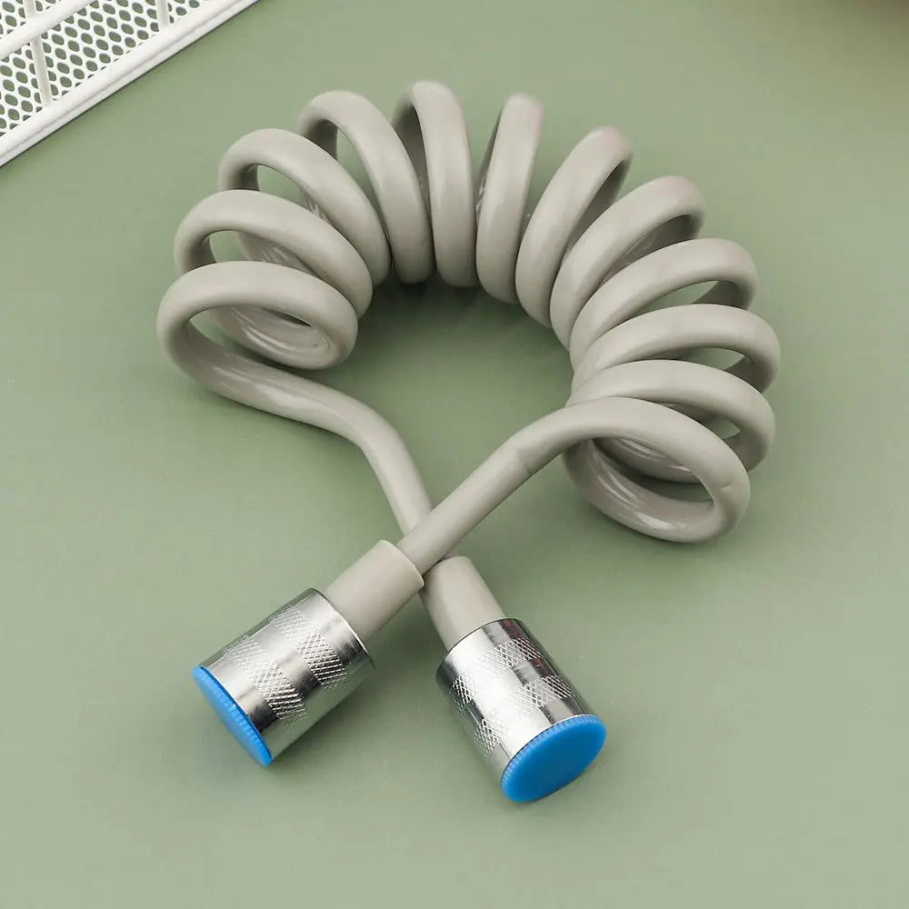 Flexible Anti-wrap Telephone Line Style Bath Sprayer Connect Pipe Spring Shower Hose Toilet Bidet Water Plumbing