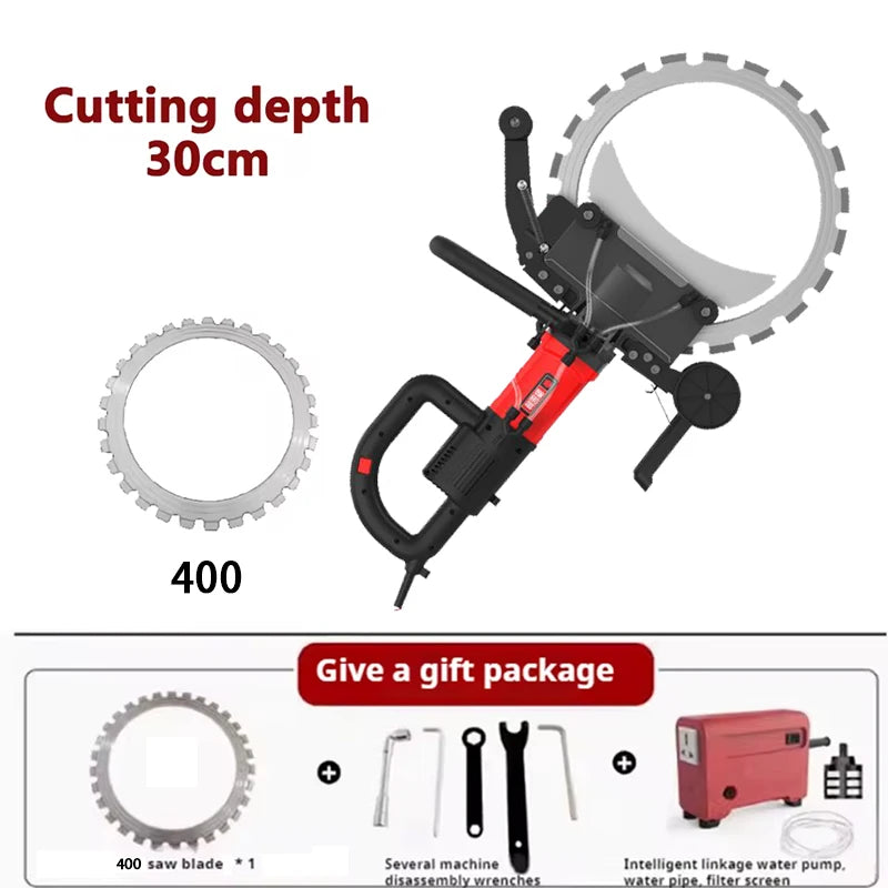 Concrete Ring Saw 300/400/500mm — Electric Wall Cutter for Reinforced Concrete