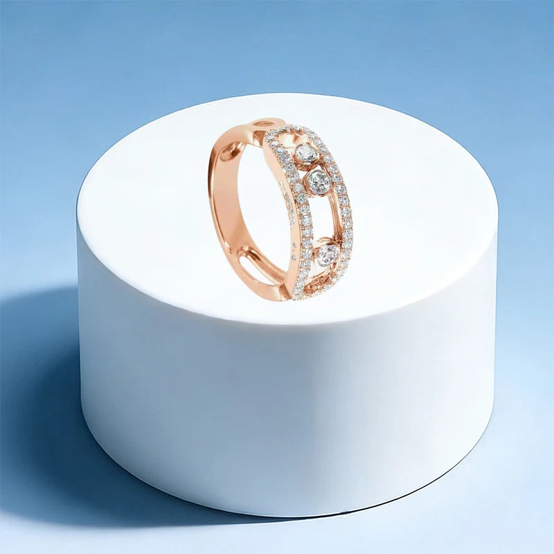 925 silver elegant ring - high-quality women's wedding party gift - DIY shining accessory