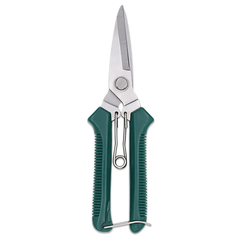 Straight Head Pruning Shears Non-slip HandleStainless Steel Outils Manuels Household Bonsai Garden Scissors Pruing Shear