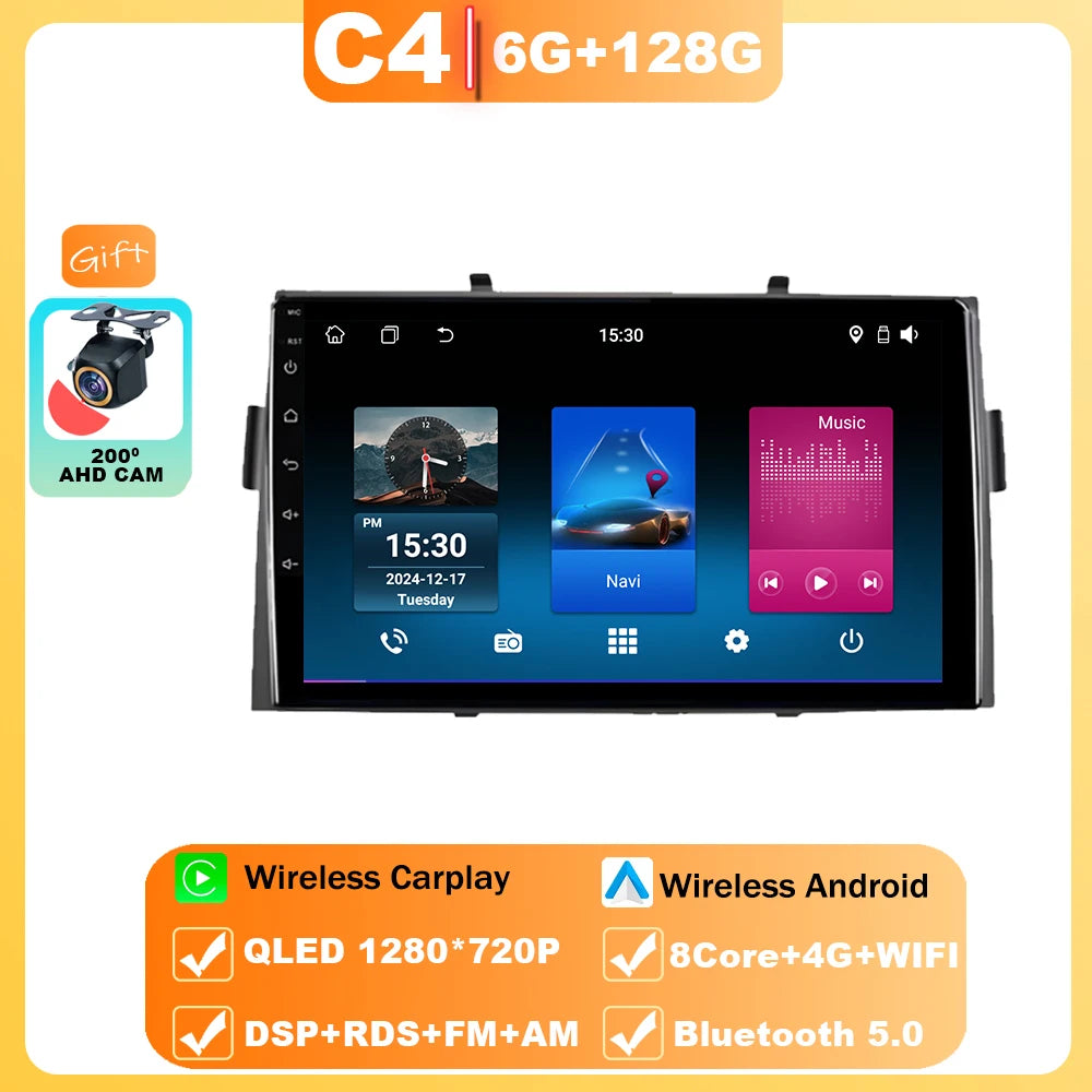 Android Car Stereo for Honda Ridgeline (2006–2014) — Wireless CarPlay, Android Auto, GPS, WiFi, All-in-One